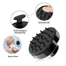 Load image into Gallery viewer, Scalp Massager Shampoo Brush, for Wet and Dry Hair, Soft Silicone Scalp Brush for Men, Women, Kids(Teal+Purple)