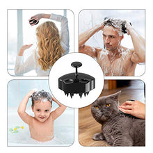Load image into Gallery viewer, Scalp Massager Shampoo Brush, for Wet and Dry Hair, Soft Silicone Scalp Brush for Men, Women, Kids(Teal+Purple)
