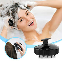 Load image into Gallery viewer, Scalp Massager Shampoo Brush, for Wet and Dry Hair, Soft Silicone Scalp Brush for Men, Women, Kids(Teal+Purple)