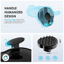 Load image into Gallery viewer, Scalp Massager Shampoo Brush, for Wet and Dry Hair, Soft Silicone Scalp Brush for Men, Women, Kids(Teal+Purple)